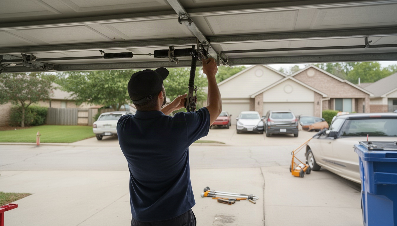 Broken Garage Door Spring Repair Anna, Melissa & Van Alstyne TX