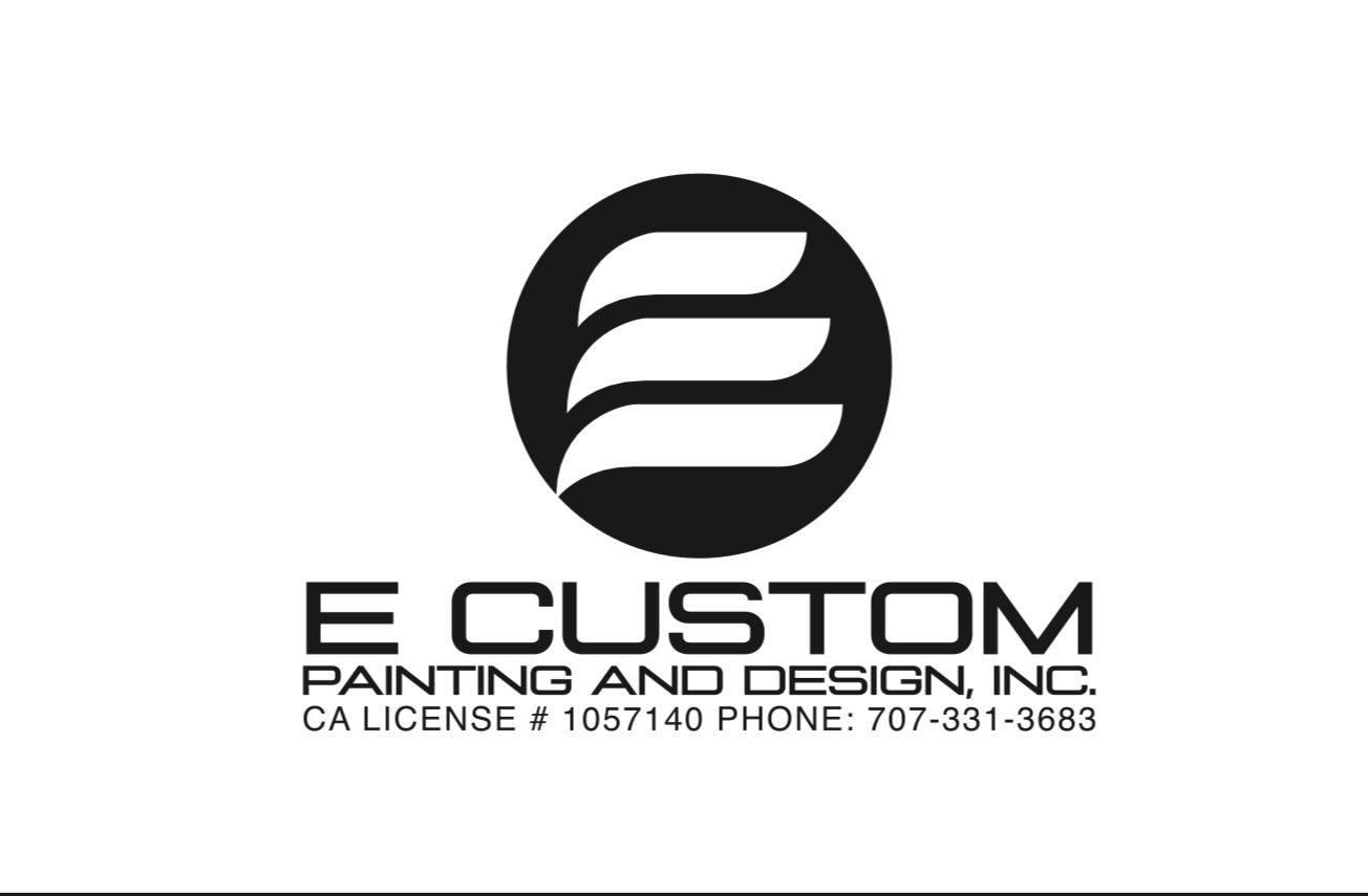 E Custom Painting and Design Logo